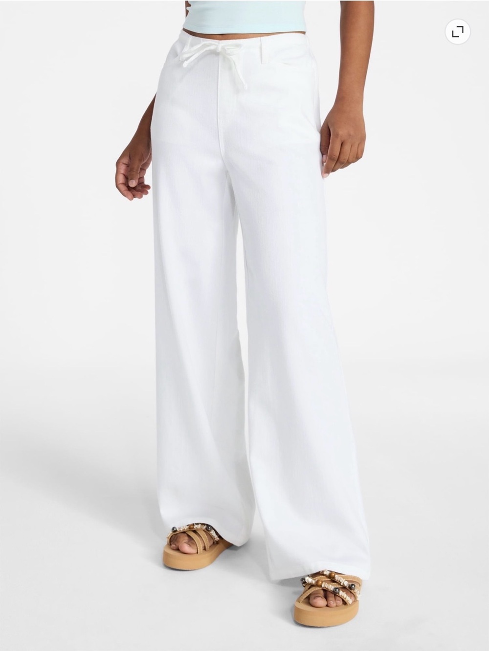 NWT No Boundaries Mini Waist Wide Leg Pants XL
